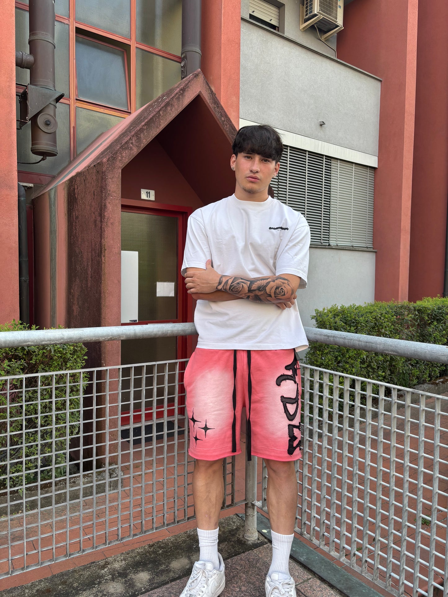 “Money Machine” summer shorts - rosa